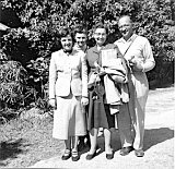 Fritz Escher family, Shirley, age 15, and Bill, age 12,  circa 1952.